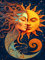 5D Sun and Moon Diamond Painting Kit für Erwachsene,DIY Diamant Kunstset Mond und Sonne mit Rund Vollbohrer für Anfänger, Personalisierte Gem Art Dekor, Perfekt für Wanddeko & Geschenke(30x40 cm)