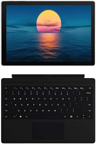 Microsoft Surface Pro 5 Tableta, Pantalla Táctil de 12,3 (2736 x 1824), Intel i5-7300U, 8 GB de RAM, SSD de 256 GB, Teclado Estadounidense, Win 10 Pro (Reacondicionado)