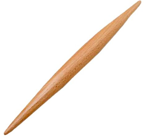 RAMGLYO Buchenholz Französischer Teig Roller, Nudelholz Zum Backen, Holz Nudelhölzer, Rolling Pin für Teig, Kuchen, Plätzchen, Fondant, Pizza (23CM)