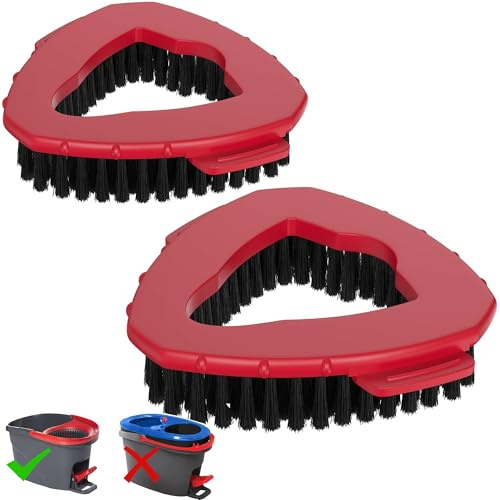 Ceeyoll 2 Stück Schrubber Kompatibel,Moppköpfe Basis Scheuerbürste Kopfersatz, Multifunktionsbürstenkopf Bodenwischer Scheuerbürste Reinigungsbürste für Waschbecken, Fliesen, Badezimmer, Badewa.