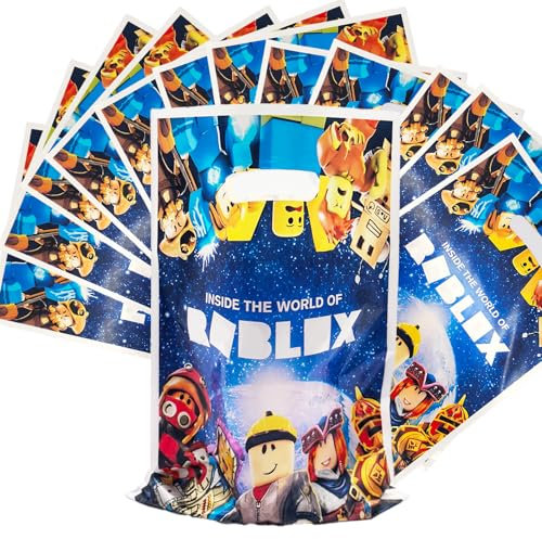 50pcs R-oblox Sacchetti Regalo,R-oblox Borsa Regalo,Sacchettini Caramelle,Sacchetto Regalini Festae,Sacchett per Regali Compleanno per Bambini