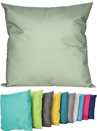 Coen Bakker Outdoor Lounge Kissen 45x45cm Dekokissen Inkl. Füllung Wasserfest Sitzkissen Garten Stuhl Lotus Effekt, Farbe:Oliv