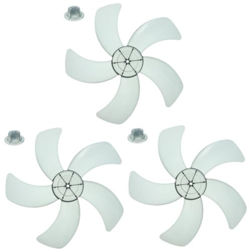 Zerodeko 3pcs Fan Blades Replacement for Standing Pedestal Fan Quiet Easy Install