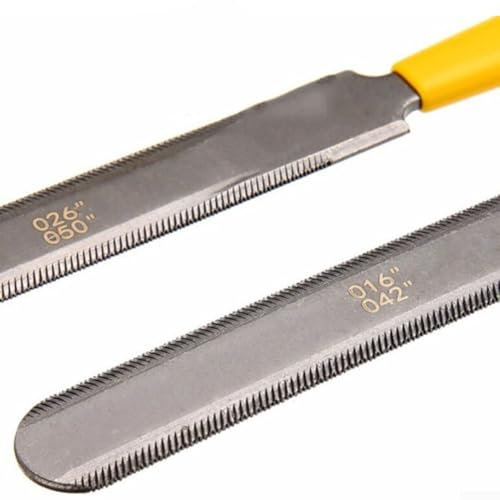 Set di 3 lime per capotasto per chitarra, ideali per coronare i tasti e la manutenzione delle fessure