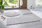 Taracarpet Badematte Uni Boho rutschfest, waschbar, Badezimmer-Teppich, Bad-Vorleger, WC Deko, Duschvorleger für Dusche und Badewannen weich und als Set kombinierbar Grau 120x170 cm
