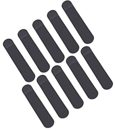 DOITOOL Custodia Protettiva Per Stilo e Penna in Pelle Pu Nera, Set Da 10 Pezzi, Manicotto Anti-graffio Leggero, Per Tablet e Uso Professionale Quotidiano