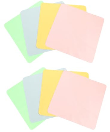 PACKOVE Brillenputztücher für Brillen und Empfindliche Oberflächen 10 Stück Mikrofaser Reinigungstücher aus Sea Island Filament ohne Schlieren Zufällige Farbe für Augenoptik