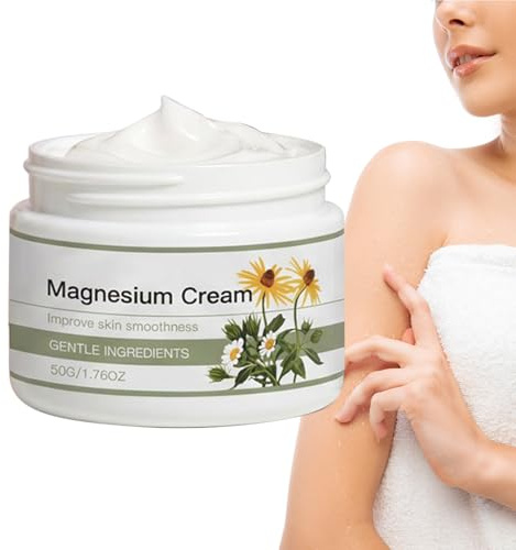 Moisturizing Cream with Pump, 50g Body Skin Calming Face Creams with Base, 2.05 Inches Glow Nourishing Butter, Heavy Glass Jar, Compact Modern Stylish for Dry Oily Sensitive Daily Night Morning Use