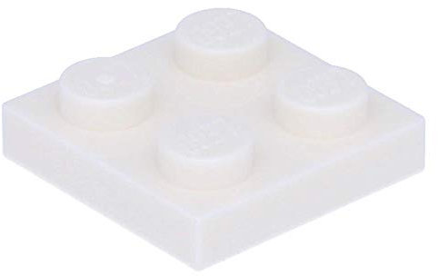 LEGO 50 x Plate 2 x 2 White
