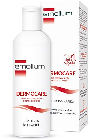 Emolium Dermocare Emulsion Für die Kirchen Seit dem 1. Tag des Lebens, Emolienten Für Kinder, Zinken und Waschen Neugeborenes - 200 ml