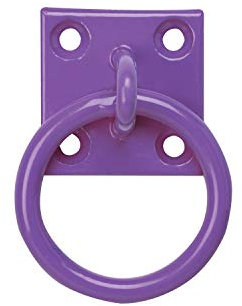 Perry Equestrian No.515 Chain Ring on Plate 50mm x 50mm Purple
