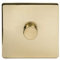 24k Brushed Brass Gold 2 Way Intelligent Trailing Dimmer Switch Screwless (1 Gang 2 Way)