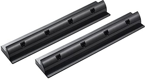 SolarV enjoysolar® ABS Haltespoiler Solarmodul Halterung sepzial für Wohnmobile Caraven Boot (2er Set Haltespoiler 550mm black)