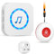 Personal Alarms For Elderly/Elderly Alarm Call Button/Sos Call Panic Button Alert/Alarm Bell For Elderly/ Patient 500ft With 1 Uk Plug-In Receiver 1 Waterproof Transmitter