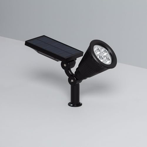 LEDKIA LIGHTING Foco Solar Exterior LED con Pincho Meillion 3000K Blanco Cálido