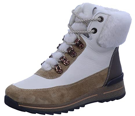 ARA Damen OSAKA Mid-cut Sneaker, TOFFEE/CLOUD,MORO/HELL, 38 EU