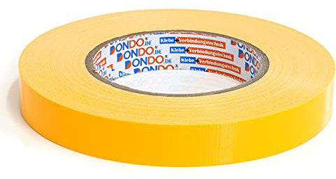 DonDo Panzertape Dontex-Pro Universal Gewebeband Gewebeklebeband Gewebeverstärktes Ductape gelb 19mm x 50m