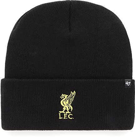 '47 FC Liverpool Black Gold EPL Haymaker Cuff Knit Beanie - One-Size