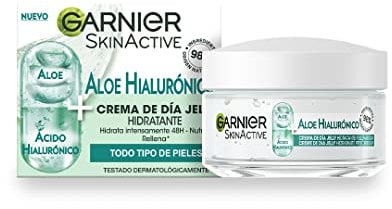 Garnier SkinActive Crema de Día de Ácido Hialurónico y Aloe Vera, 50ml