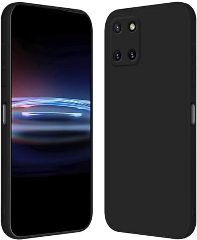RankOne Custodia per Samsung Galaxy Note10 Lite/Galaxy A81 (6.7 Inches) Cover Morbida in Silicone TPU - Nero