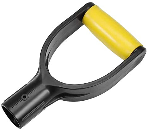 PRIZOM Kunststoff-Spatengriff, Schaufel, D-, 32 mm Innendurchmesser, , Schneeschaufel, Graben (gelb)