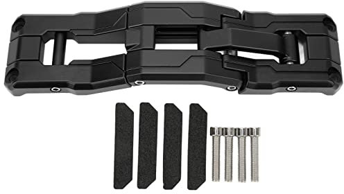 Aramox Repose-pieds pour Charnière de Porte, Pédale de Rechange en Alliage D'aluminium Antirouille pour JK JKU JL JLU 2007‑2021 (Noir)