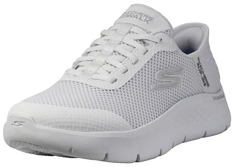 Skechers Go Walk Flex - Tenis sin Cordones para Mujer, Blanco Sucio, 7.5 Wide