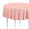 LILENO HOME Tischdecke rund abwaschbar als Meterware [160 cm rund] in Peach - Gesäumte Polypropylen Gewebe Tischdecke wasserdicht mit Fleckschutz