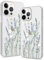 Pepmune Compatible with iPhone 15 Pro Case Floral Clear Cute Daisy Lavenders Flower Patterns Design for Girls Women, Slim Soft Silicone Cover Shockproof Protective Phone Case for-6.1inch