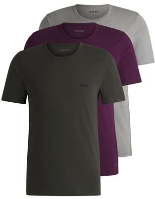 BOSS Herren TShirtRN 3P Classic Dreier-Pack T-Shirts mit Logo-Stickerei Gemustert983 S