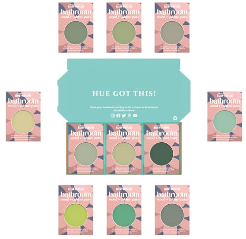 Rust-Oleum Bathroom Cabinet Paint in Satin Finish – Rich Greens Tester Box