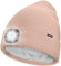 ATNKE LED Mütze mit Licht,Wiederaufladbare USB 4 LED Beleuchtete Laufmütze Extrem Heller Lampe Winter Warme Gefüttertes Fleece Stricken Mütze für Herren und Damen Geschenke/Skin Pink