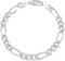 LeCalla Solid 925 Sterling Silver Figaro Chain Bracelet for Men | Italian 4mm Diamond-Cut Figaro Link Chain Bracelets 9 Inches