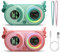 Aoykkii Walkie Talkie Kinder 2 Stück Set Einhorn 16 Kanal Funkgerät mit Hintergrundbeleuchteter LCD,Aufladbar Große Reichweite Funkgeräte,3 Meilen Reichweite Walkie Talkies für Kinder mit VOX Funktion