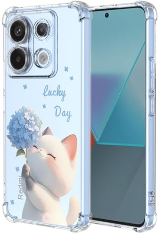 BORYA Hülle für Xiaomi Redmi Note 13 Pro 5G, Stoßfest Weiches Transparent Silikon TPU Bumper Handyhülle Ultra Dünn Seidig Hochwertiges Elegant Schutzhülle, E6610