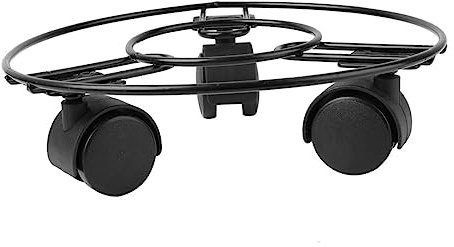 TINEASUR Support De Pot De Fleurs Fer Support De Plante Rond avec roulettes pour Pots Lourd pour Intérieur Et Extérieur