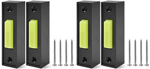 Fivetwofive 4 Stück Universal Garagen Öffner Schalter 41A4166 Beleuchteter An Der Wand Montiert Druck Knopf Schwarzes Beenden mit Weißer Mitte