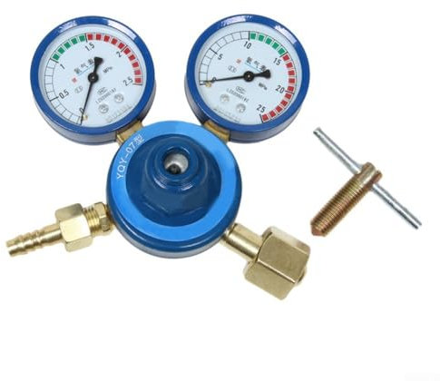 Régulateur de gaz pour oxygène, acétylène et propane avec manomètres précis (table acétylène)