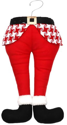 Generico Weihnachtsschmuck mit gefüllten Elfenbeinen - Weihnachtsbaumspitze, hängendes Ornament mit Haken für Kamin, Fahrzeug, Auto, Weihnachten für den Innen- und Außenbereich