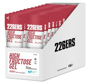 226ERS High Fructose Gel, Sports Energy Gel, Cherry 24 x 80g | 55g hochabsorbierende multitransportable Kohlenhydrate, Maltodextrin & Fruktose 1:0,8, glutenfrei, laktosefrei, vegan