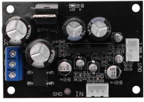 Cpolebev Vinyl Record Player Preamplifier Board mm Phono Amplifier Gramophone Head Magnification Preamp Dual AC 12-16V