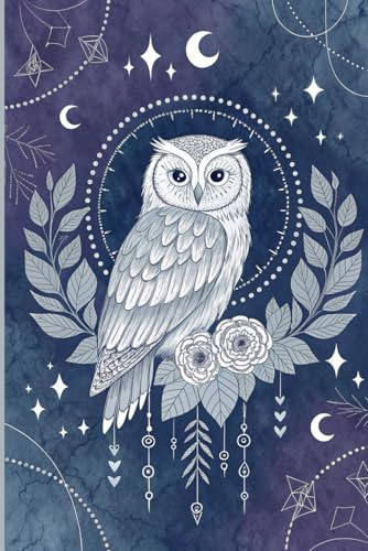 Mystical Owl Boho Composition Notebook 6''x9'': Aesthetic Journal with a Spiritual Owl Design – Ideal for Students, Writers, and Dreamers
