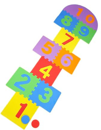mophrati Schule Hopse Matten Spiel Kinder Glatte ineinandergreifende Fliesen Indoor Outdoor Garten Spielzeug Gaming Matratze Alphabet Puzzle