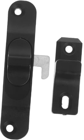 KOMBIUDA Serrure de porte moustiquaire loquet de porte moustiquaire coulissante sécurité des serrures de fenêtre de fenêtre de sécurité Noir