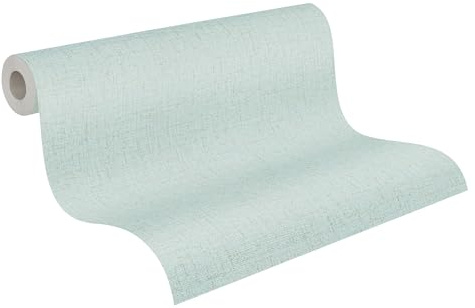 Livingwalls CosmoLiving Textured Non-Woven Wallpaper in Blue, Green, Brown – 10,05 x 0,53 m Solid Colour Wallpaper by Cosmopolitan – 790672
