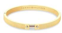 Tommy Hilfiger Jewelry Armreif für Damen Kollektion in Edelstahl verziert mit Kristallen - Erhältlich aus Gold oder Silber