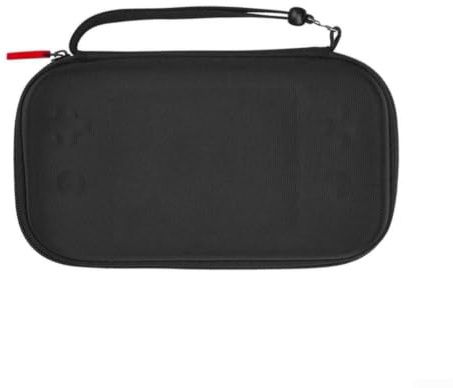 RG477M Hartschalenkoffer für Anbernic Gaming-Gerät, wasserabweisende EVA-Aufbewahrungsbox mit interner Netztasche zum Organisieren von Zubehör, Schwarz, 19,7 x 11,5 x 3,9 cm