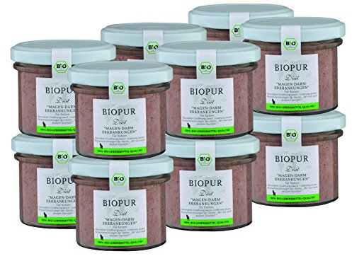 Bio Diät-Katzenfutter bei Magen-Darm-Erkrankungen für Katzen 12x100g Premium Nassfutter