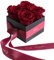 Rosenbouquet Flowerbox Mon Coeur - Mein Herz 4 ewige Rosen langhaltend 3 Jahre/Blumenbox/Rosenbox/Liebe/Liebesbotschaft von ROSEMARIE SCHULZ® Heidelberg (Dunkelrot)