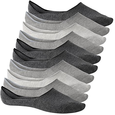 Footstar Damen und Herren Füßlinge No Show Footies mit Anti-Slip - Sneak it!